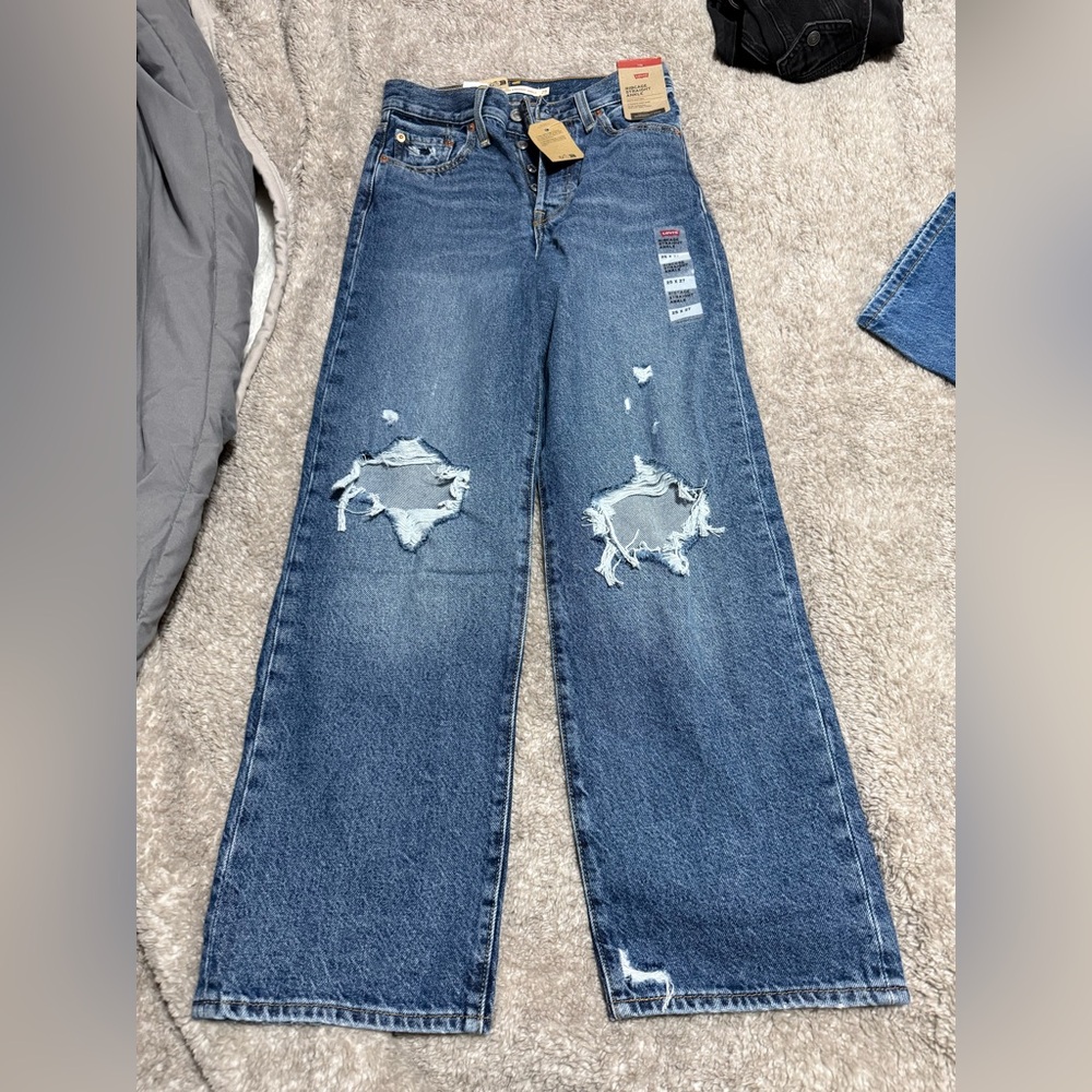 levis ribcage wide leg size 25 NWT